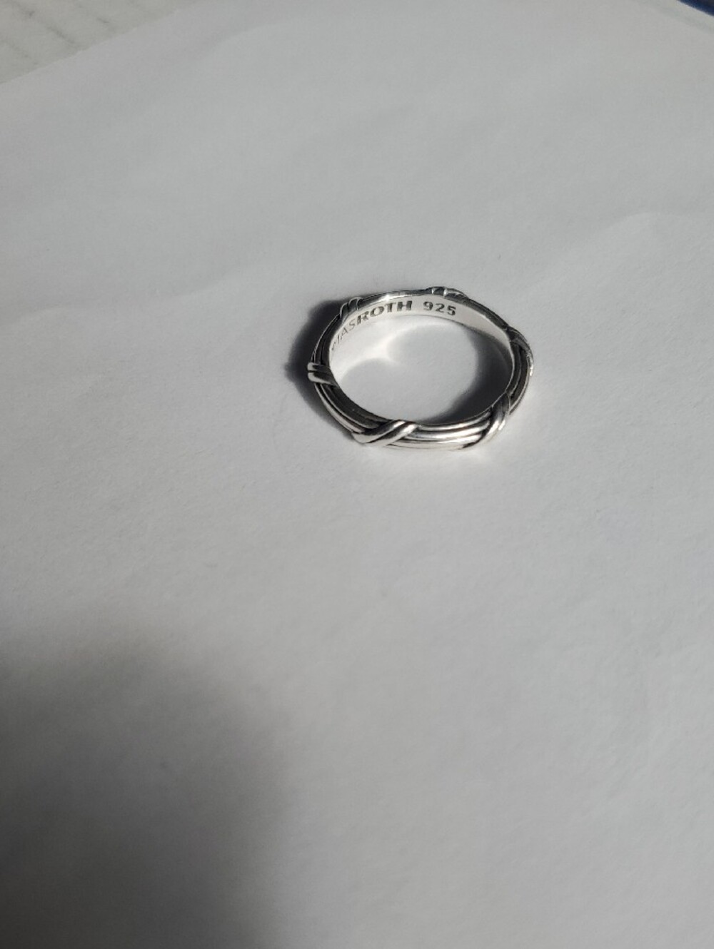 Peter Thomas Roth 925 Sterling Silver Twisted Band Ring Size 7.75 - Picture 4 of 5